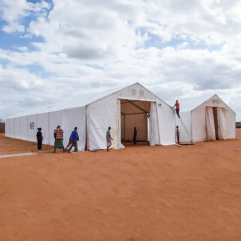 Unit Penyimpanan Bergerak Tenda 10x24m Tahan Api Standar IFRC/ICRC/WFP/IOM (MSU)