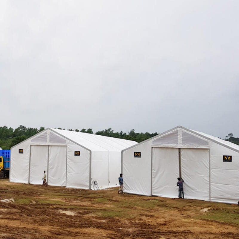 Unit Penyimpanan Bergerak Tenda 10x24m Tahan Api Standar IFRC/ICRC/WFP/IOM (MSU)