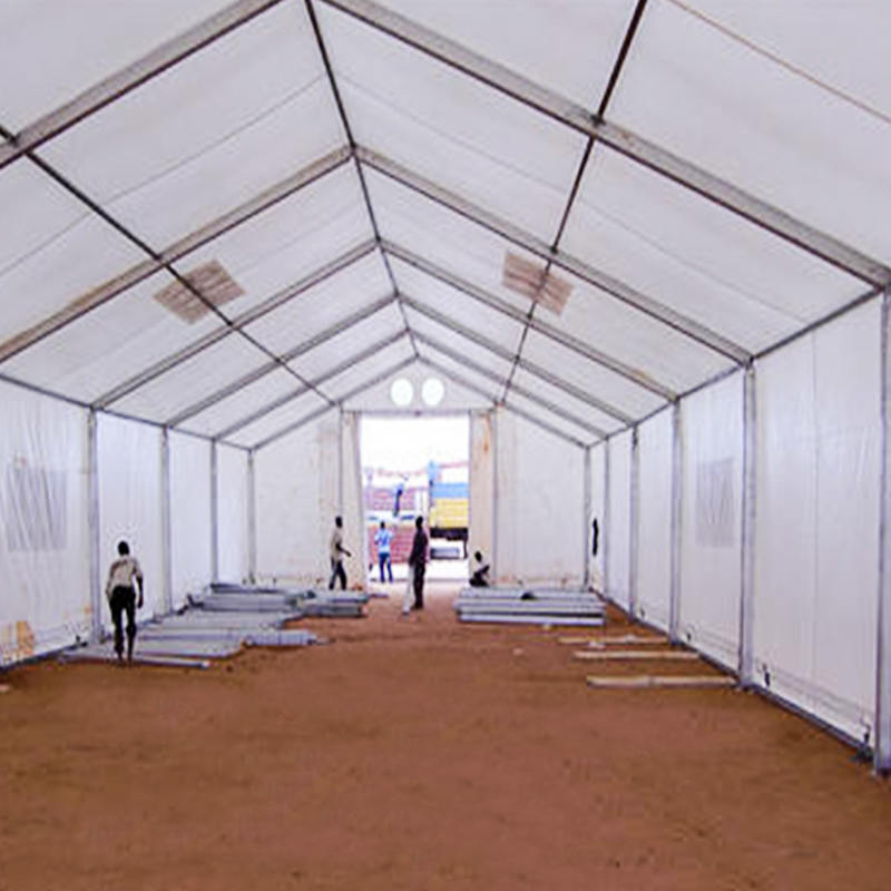 Unit Penyimpanan Seluler Tenda Penyimpanan Fleksibel Tahan Lama (MSU) Standar IFRC/ICRC/WFP/IOM 10x32m