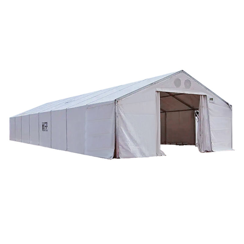 Unit Penyimpanan Seluler Tenda Penyimpanan Fleksibel Tahan Lama (MSU) Standar IFRC/ICRC/WFP/IOM 10x32m