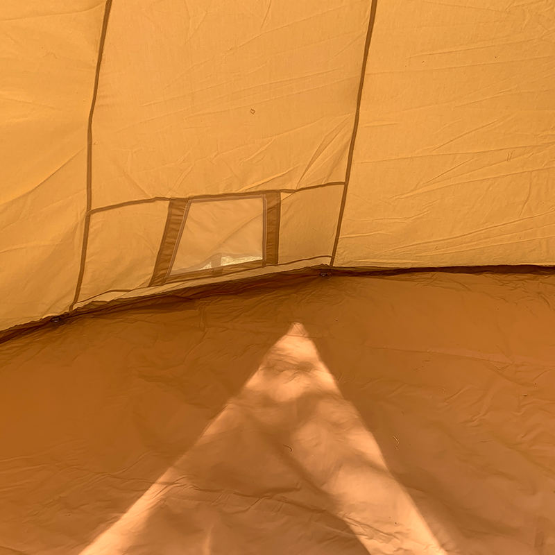 Tenda Kanvas Berkemah Keluarga Tipi Tiang Tunggal 4 Meter