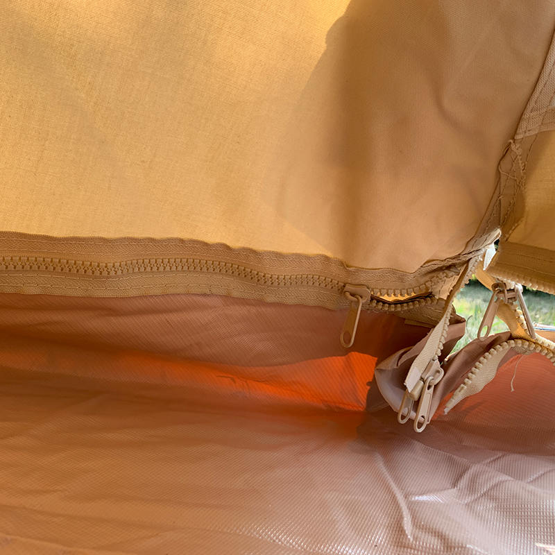 Tenda Kanvas Berkemah Keluarga Tipi Tiang Tunggal 4 Meter