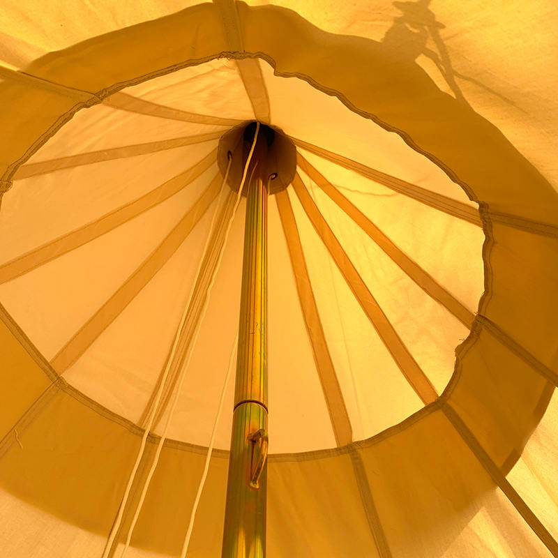 Tenda Kanvas Berkemah Keluarga Tipi Tiang Tunggal 4 Meter