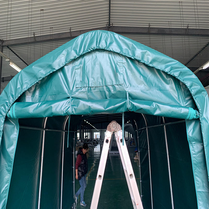 2.4x3.6 Pelabuhan Mobil Portabel Kanopi PVC Tahan Hujan