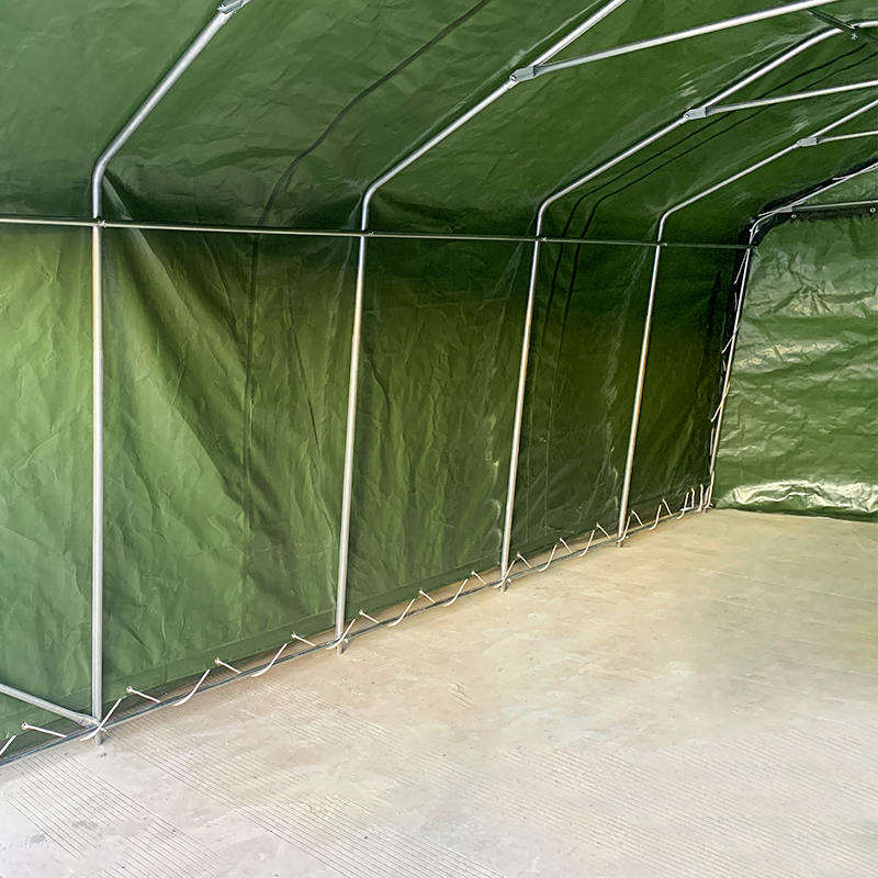 Garasi Penampungan Mobil Portabel Kanvas Tahan UV PE Tugas Berat 3,3x6,1m (11