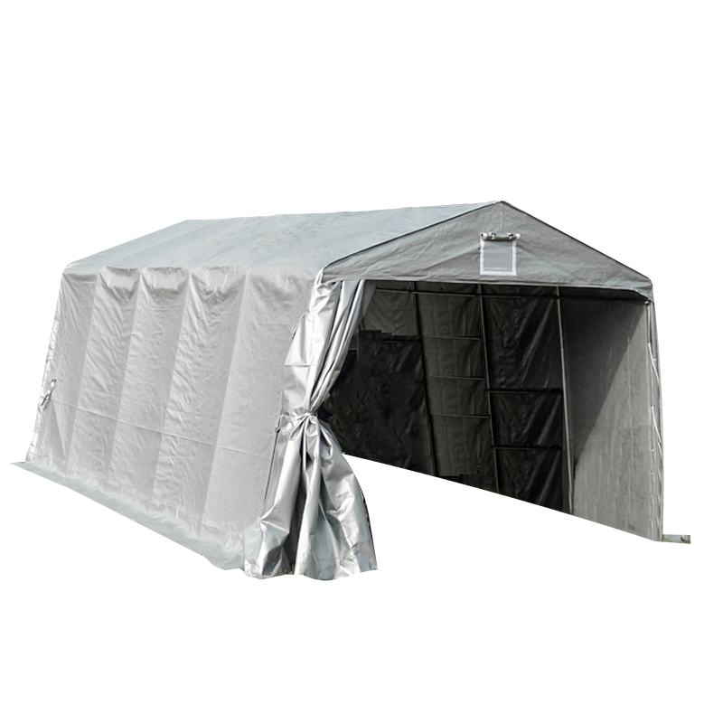 Garasi Penampungan Mobil Portabel Kanvas Tahan UV PE Tugas Berat 3,3x6,1m (11