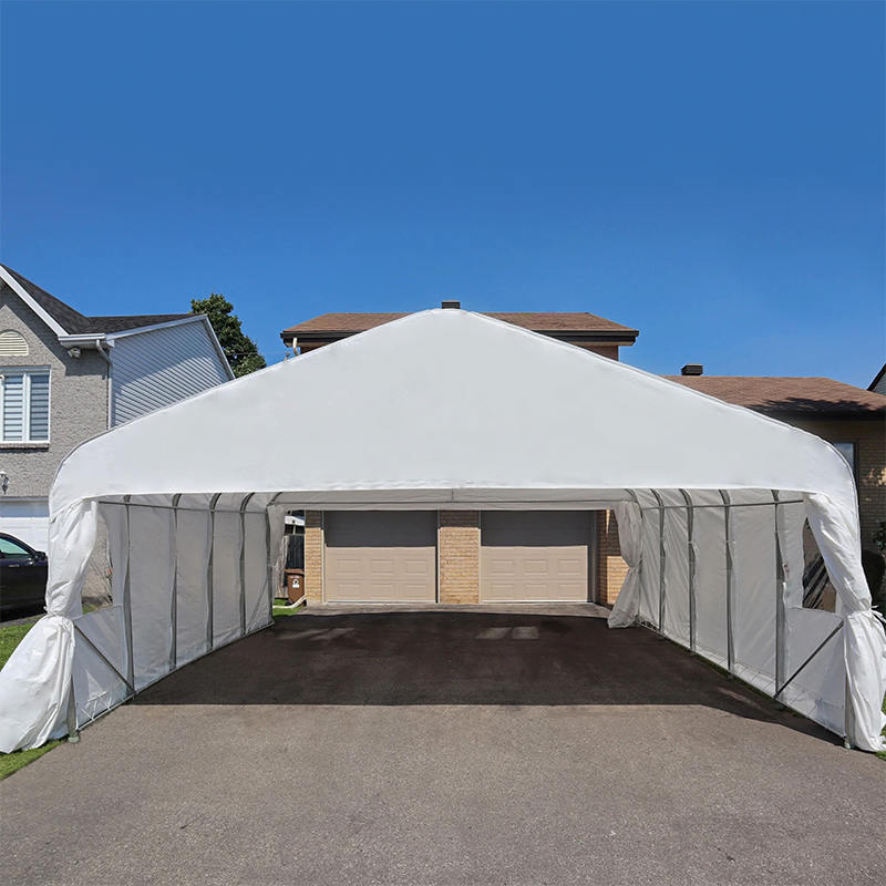 Garasi Portabel Tugas Berat Penampungan Mobil Ganda 6x6m (20