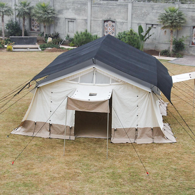 Tenda Dasar Tenda Penampungan Serba Guna Standar ICRC/IFRC 33,6m²
