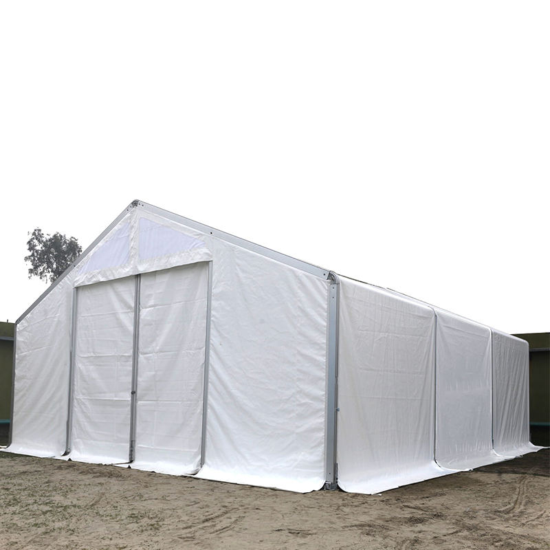 Unit Penyimpanan Bergerak Tenda 10x24m Tahan Api Standar IFRC/ICRC/WFP/IOM (MSU)