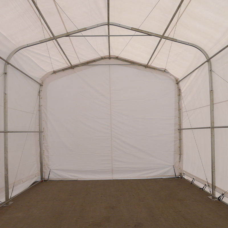 Aula Tenda Portabel Gudang PVC Tahan Air Tinggi Samping 6X6m 2.6m