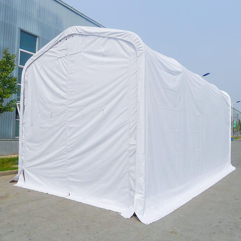 Aula Tenda Portabel Gudang PVC Tahan Air Tinggi Samping 6X6m 2.6m