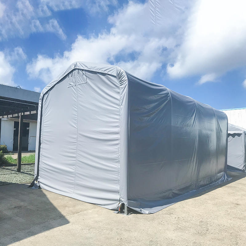 Aula Tenda Portabel Gudang PVC Tahan Air Tinggi Samping 6X6m 2.6m