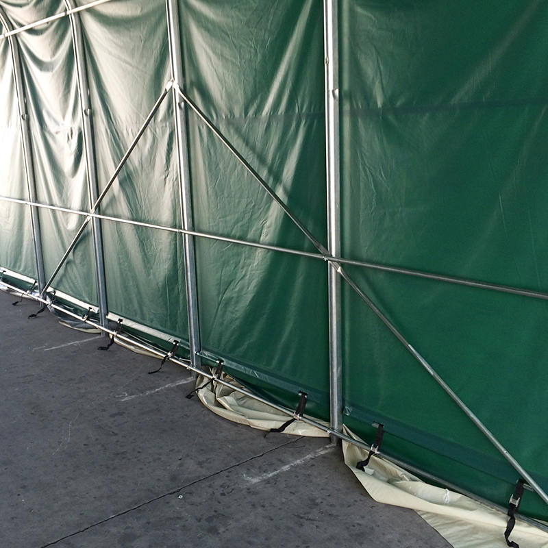 Tenda Penyimpanan Gudang Industri Tahan Suhu Tinggi Sideheight 6X12 2,6m