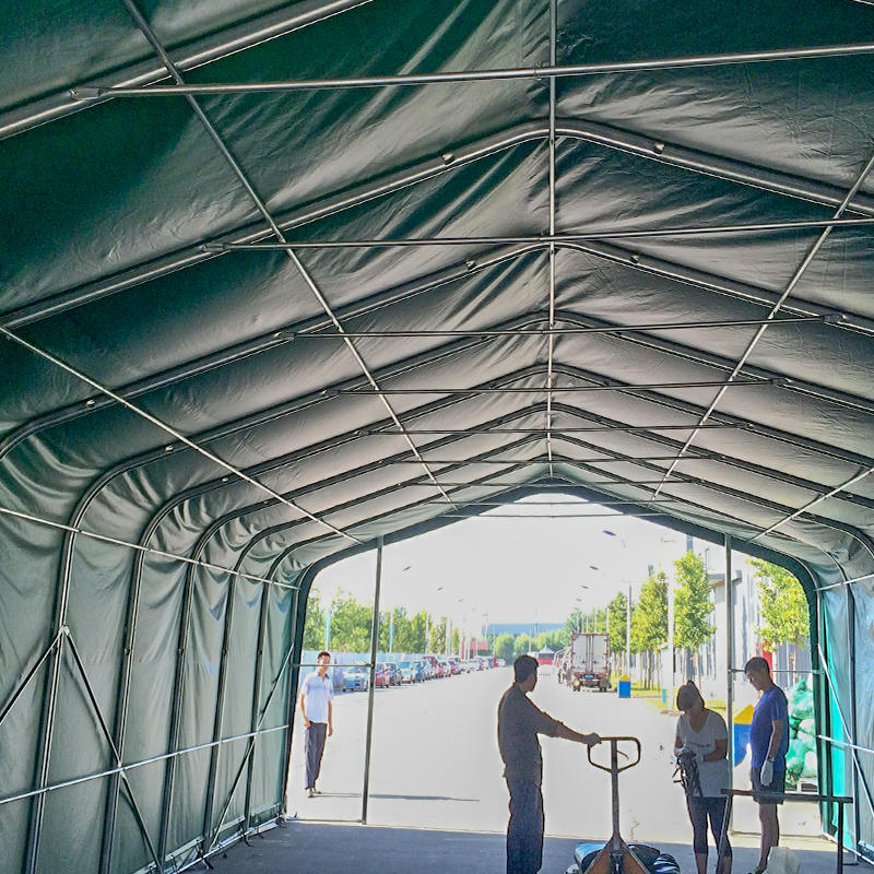 Tenda Penyimpanan Gudang Industri Tahan Suhu Tinggi Sideheight 6X12 2,6m