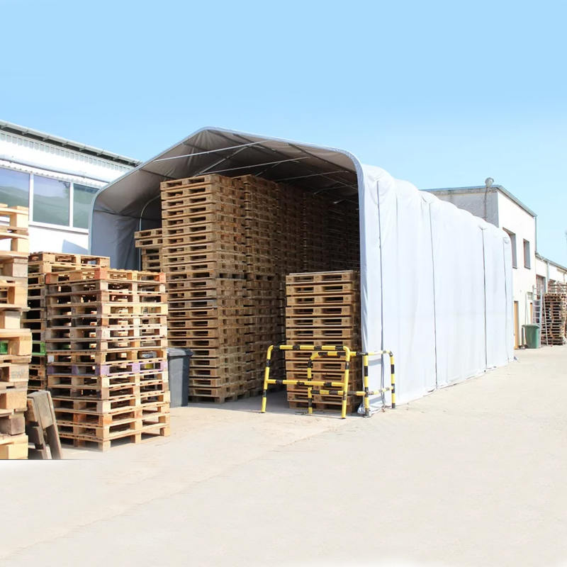 Tenda Naungan Gudang Tahan UV Tinggi Samping 8X12 4M