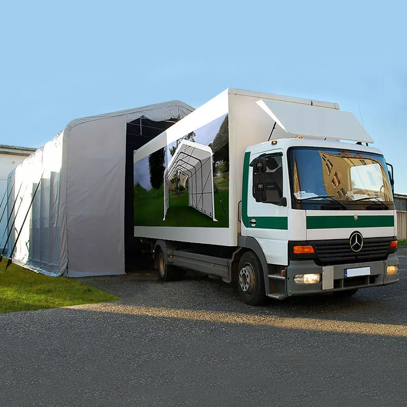 Tenda Naungan Gudang Tahan UV Tinggi Samping 8X12 4M