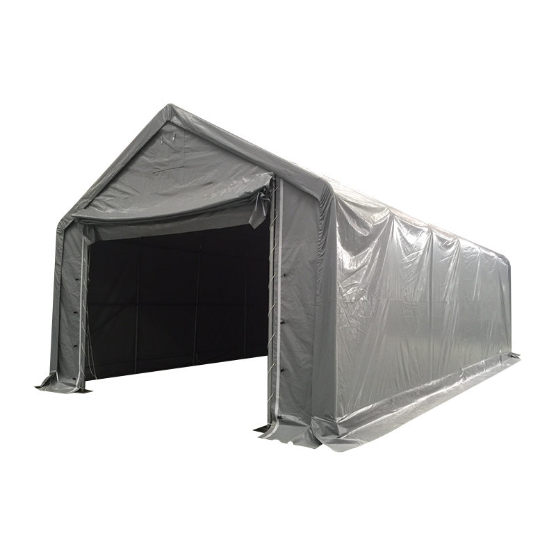 Tenda Penyimpanan Tahan Api Garasi Besar Luar Ruangan PVC 6x12-3m