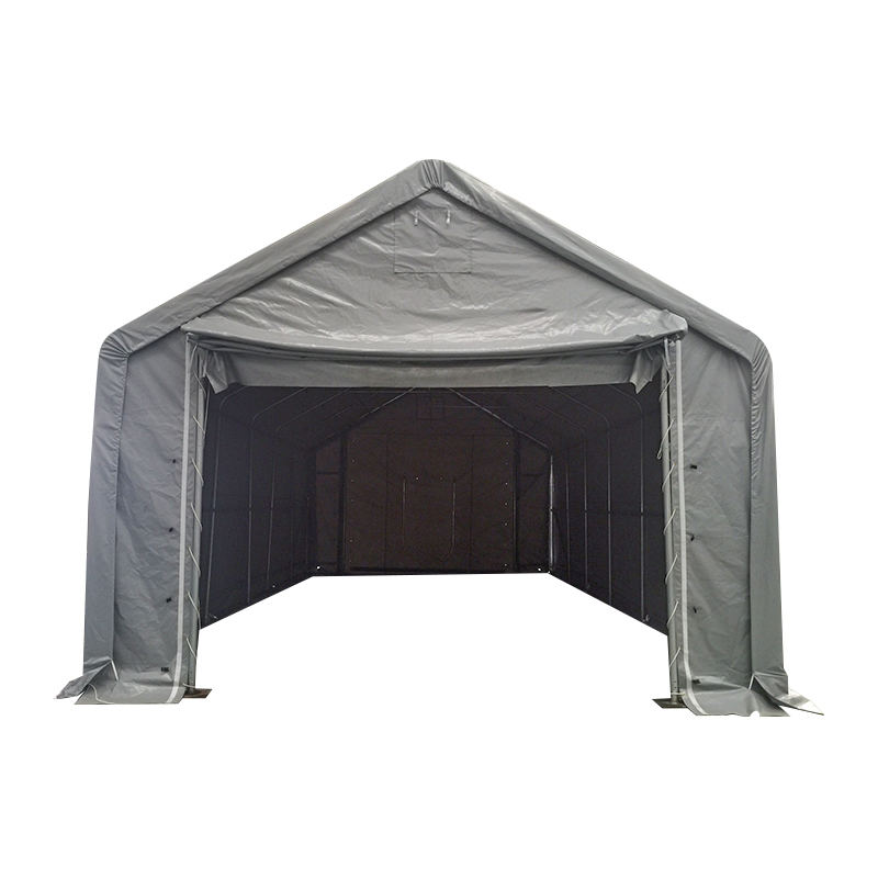 Tenda Penyimpanan Tahan Api Garasi Besar Luar Ruangan PVC 6x12-3m