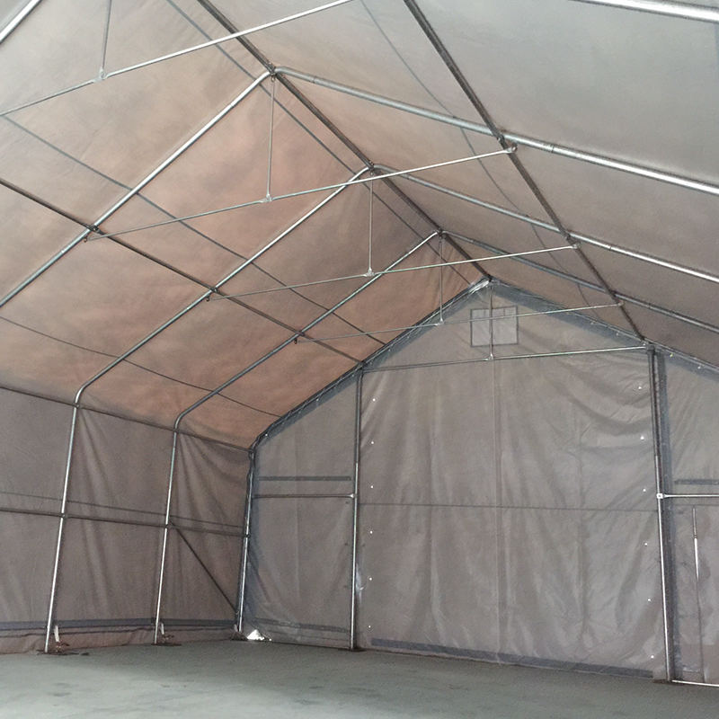 Tenda Penyimpanan Hijau Besar Industri Gudang PVC 8X12m-3m