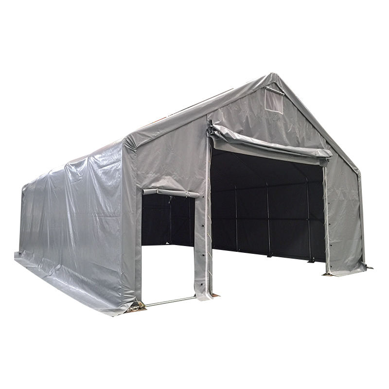 Tenda Penyimpanan Hijau Besar Industri Gudang PVC 8X12m-3m