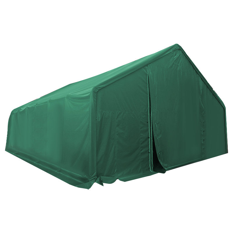 Tenda Penyimpanan Gudang Hijau Tugas Berat PVC 10X12m-3m