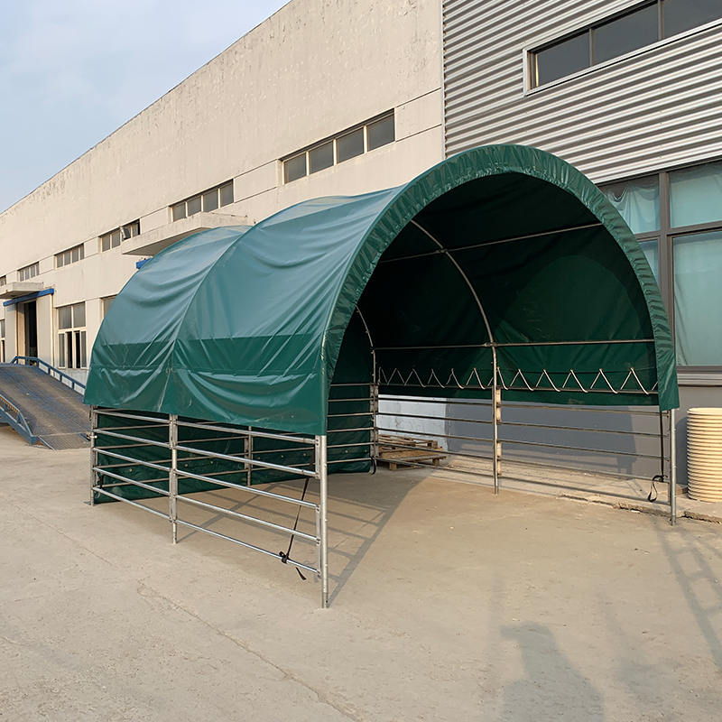 Tempat Penampungan Ternak Portabel 4x4mx3.15m untuk Kuda, Sapi, Domba