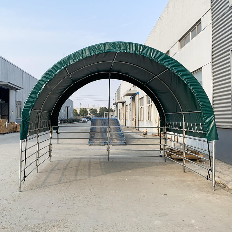 Tempat Penampungan Ternak Portabel 4x4mx3.15m untuk Kuda, Sapi, Domba