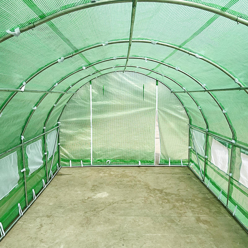 Rumah Kaca & Polytunnel Round Top Pelindung Cuaca 3x6x2m