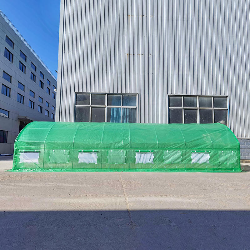 Rumah Kaca Terowongan Tinggi Roundtop Terowongan Foil 4x8x2m