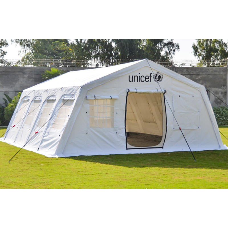 Tenda Huggy Tahan Api Serbaguna Standar UNICEF 42m²