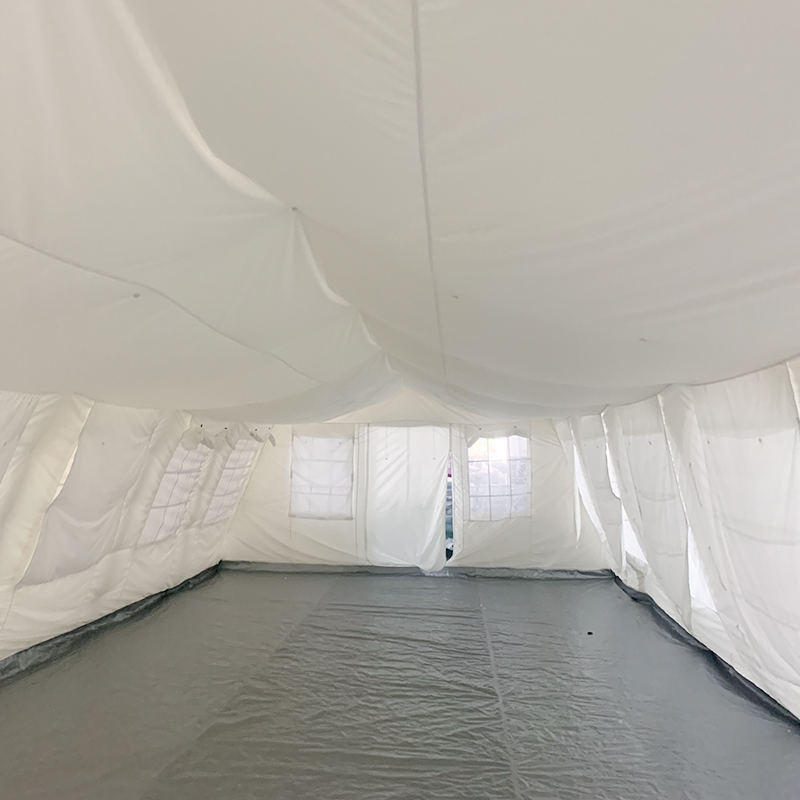 Tenda Huggy Penampungan Sementara Serbaguna Standar UNICEF 72m² dengan stabilisasi UV