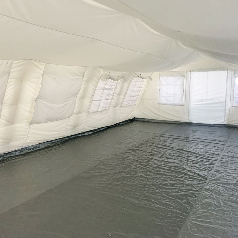 Tenda Huggy Penampungan Sementara Serbaguna Standar UNICEF 72m² dengan stabilisasi UV