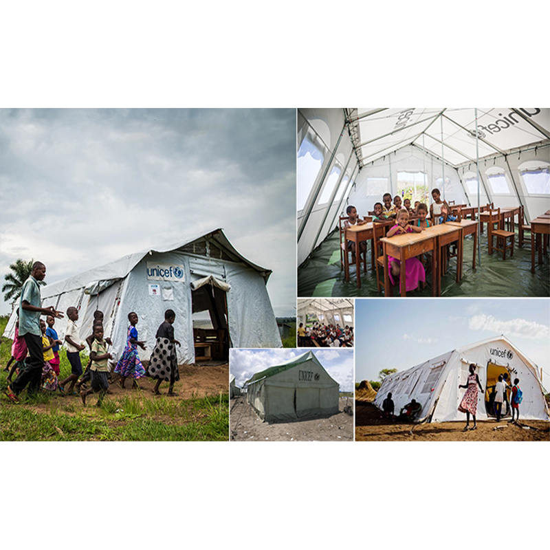 Tenda Hub Serbaguna Standar UNICEF 24m² dengan Sistem Ventilasi Yang Baik