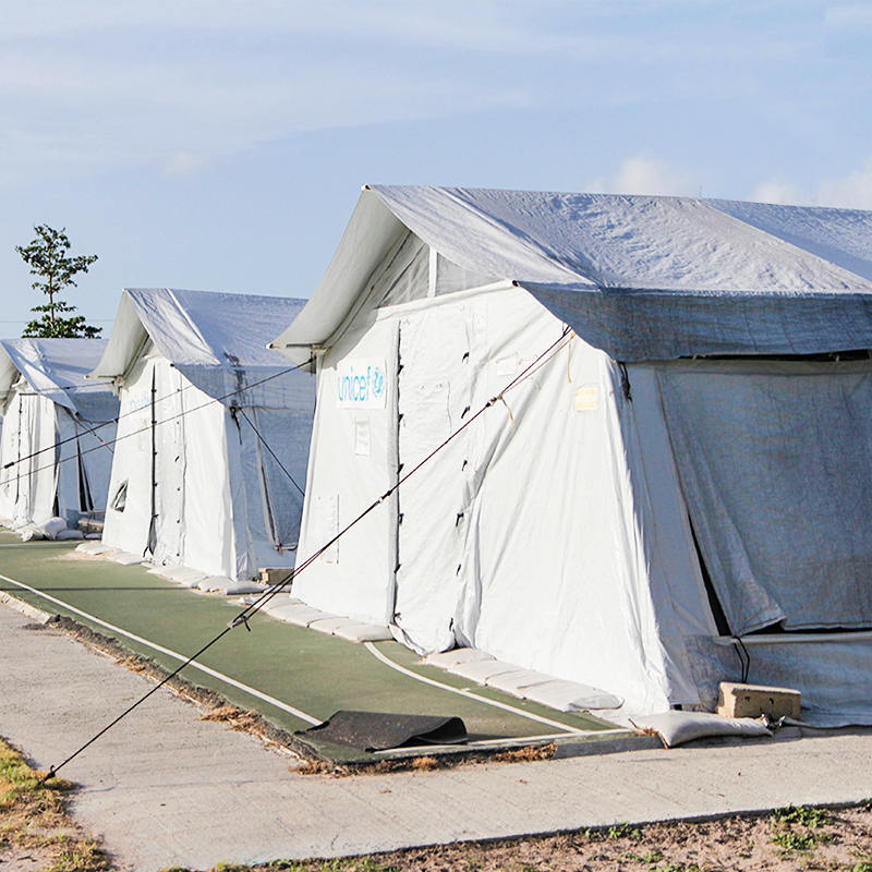 Tenda Hub Serbaguna Standar UNICEF 72m² digunakan untuk Penyimpanan, Rumah Sakit, Apotik, Sekolah, Kantor