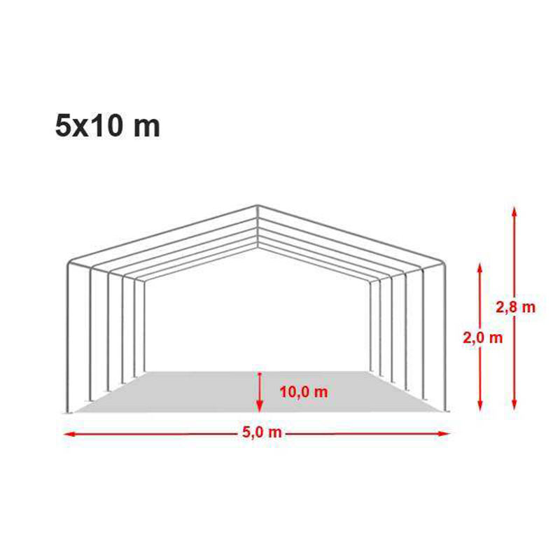 Tenda Pesta Putih PVC 5x10m Ekonomis