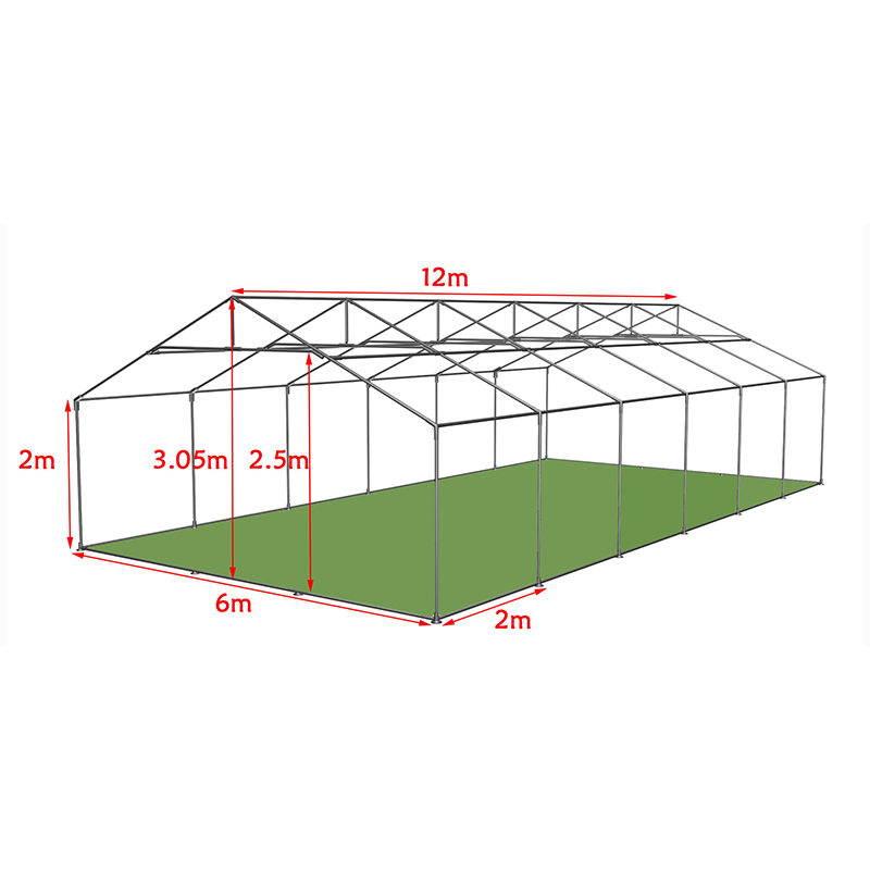 Tenda Acara Luar Ruangan PVC Mewah 6x12m