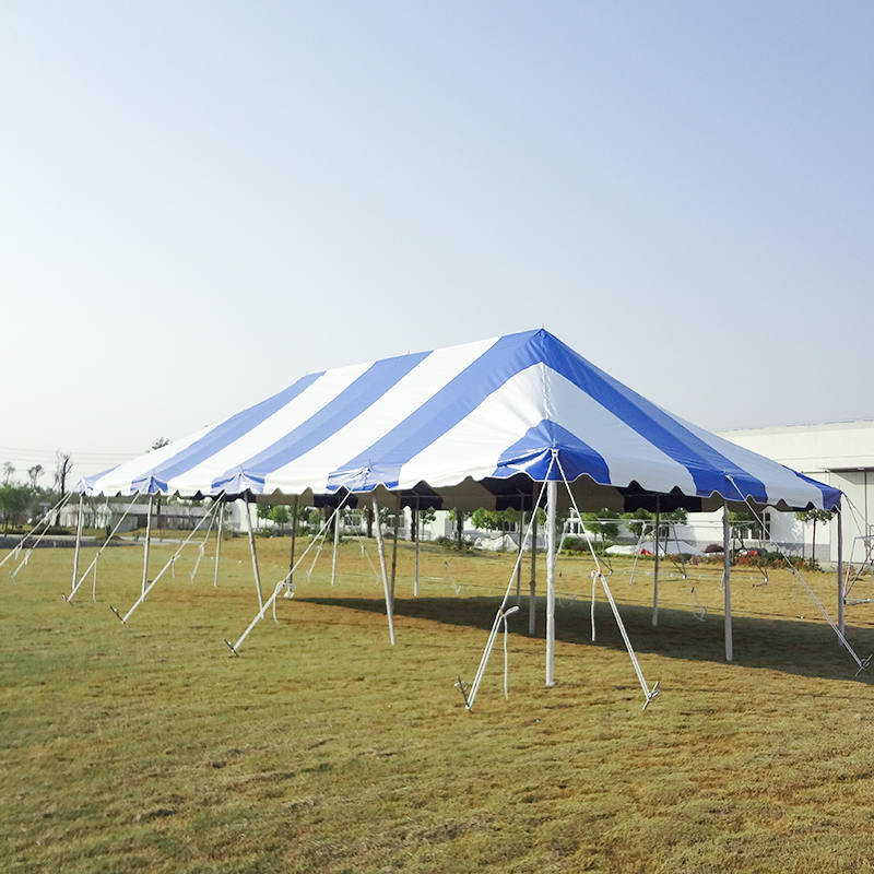 Tenda Tiang Pesta PVC Tahan Air Tradisional 5X10m