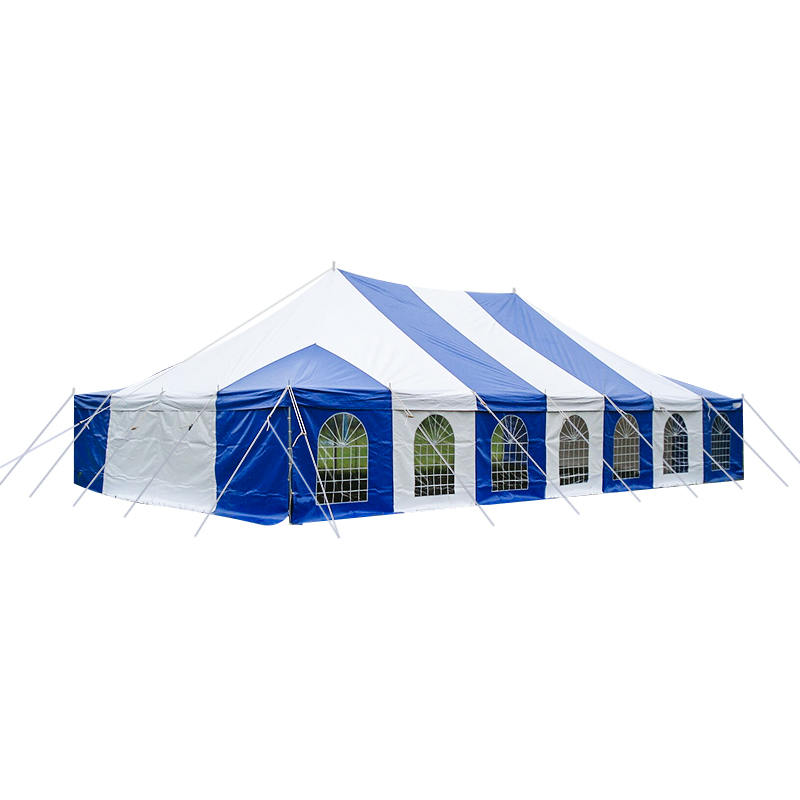 Tenda Tiang Acara PVC Tradisional 7X12m dengan Jendela