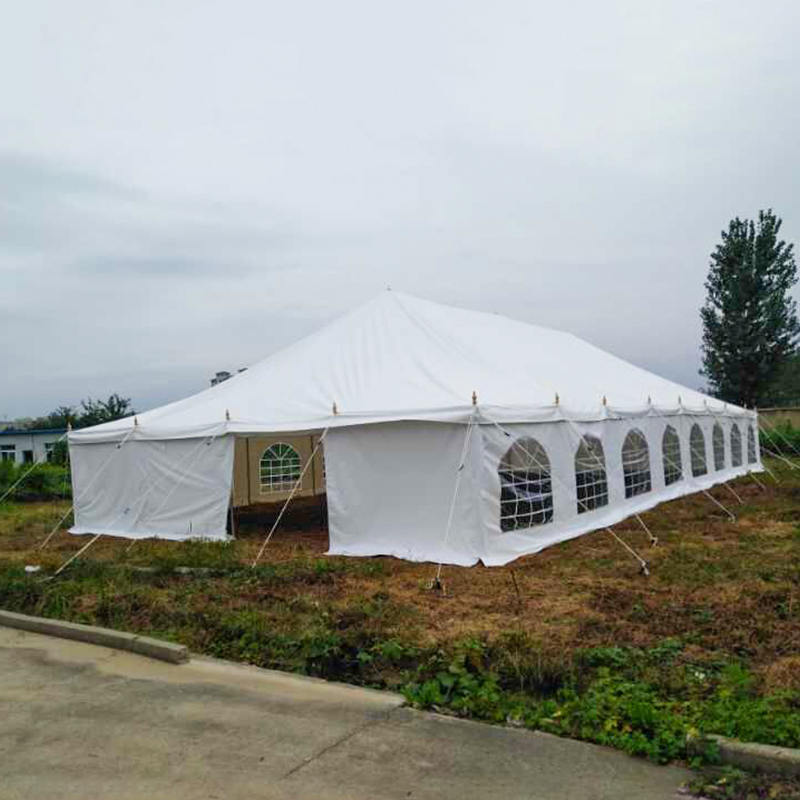 Tenda Tiang Tugas Berat PVC Tradisional 9X18m
