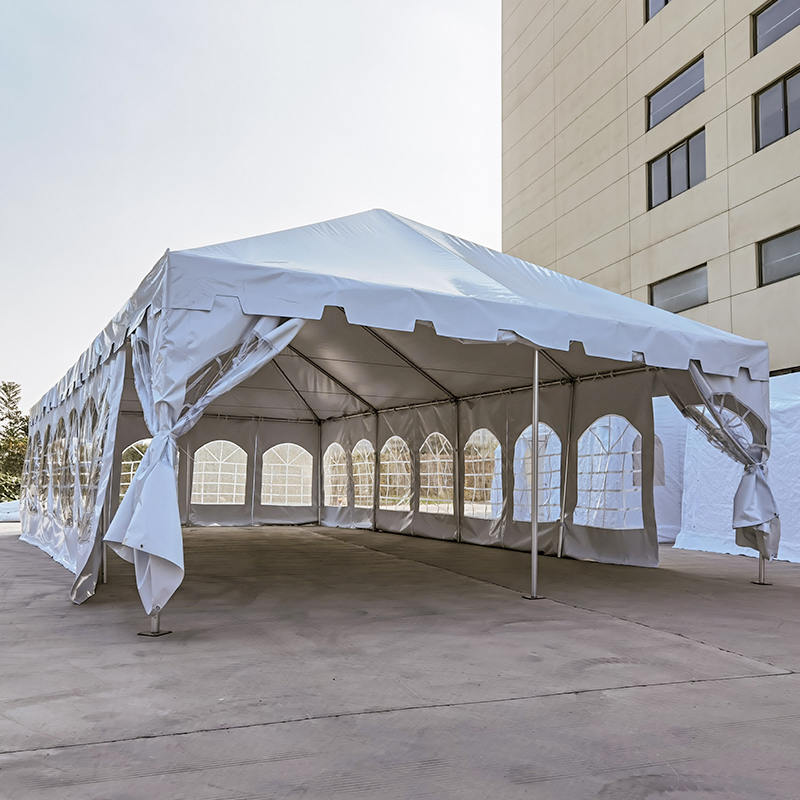 Tenda Pesta PVC Tabung Aluminium Tunggal Rangka Pantai Barat 20