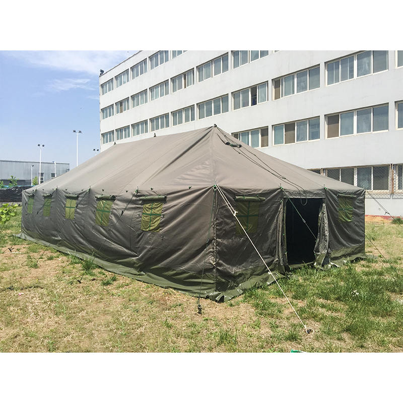 Tenda Tiang Surplus Militer Kanvas 4,8x10,0m