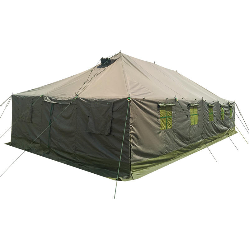 Tenda Tiang Surplus Militer Kanvas 4,8x10,0m