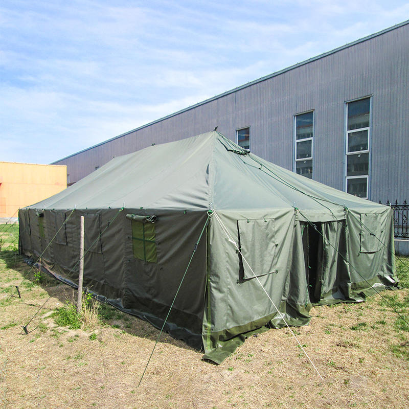 Tenda Tiang Surplus Militer Kanvas 4,8x10,0m