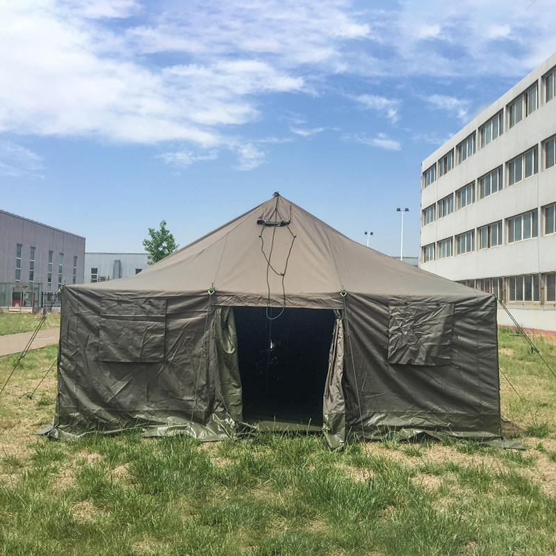 Tenda Tiang Surplus Militer Kanvas 4,8x10,0m