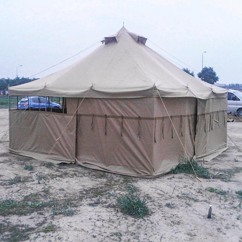 Tenda Tentara Kanvas 5x5m 8-12 Orang Tenda Bantuan Bencana