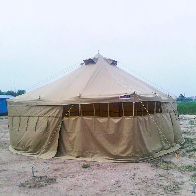 Tenda Tentara Kanvas 5x5m 8-12 Orang Tenda Bantuan Bencana