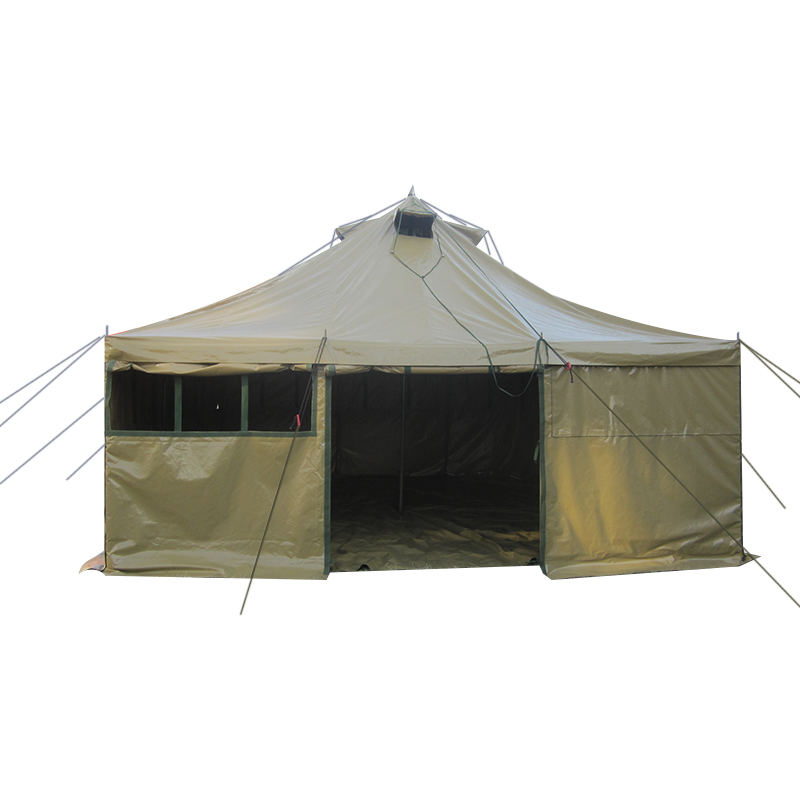 Tenda Tentara Kanvas 5x5m 8-12 Orang Tenda Bantuan Bencana