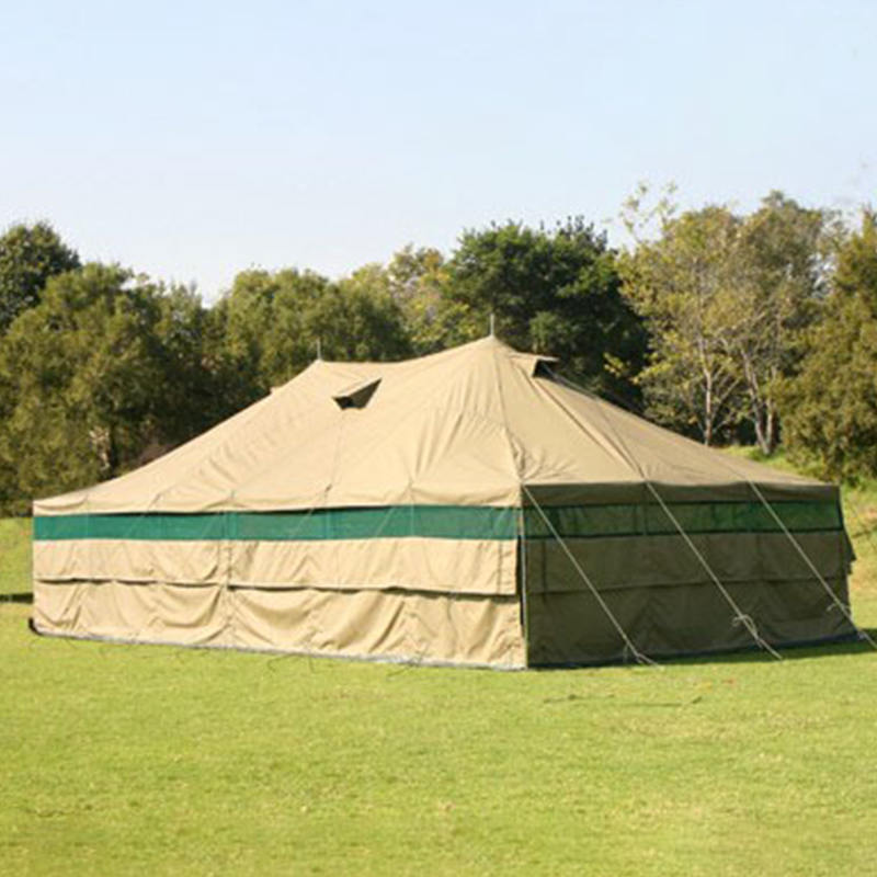 Tenda Atap Pinggul Kanvas Tentara Serbaguna 5x10m