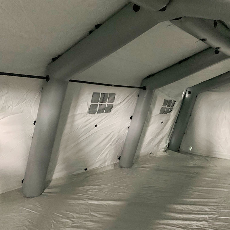 Tenda Tiup Penyebaran Cepat Sedang Serbaguna 5,6x7,55m Tekanan Rendah