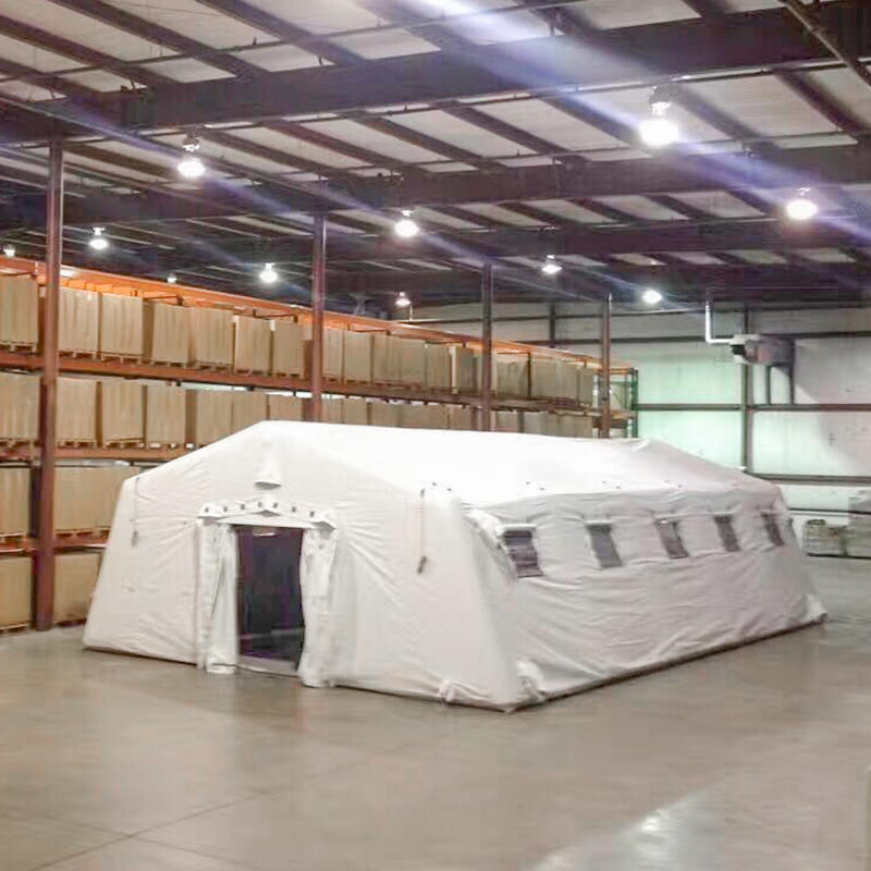 Tenda Kedap Udara Penyebaran Cepat Tiup Besar Serbaguna 5.6x12.35m Tekanan Rendah